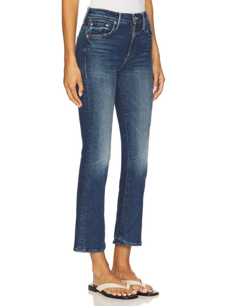 Nwt Mother The Insider Ankle In Where The Sun Don't Shine Crop Bootcut Jeans 30